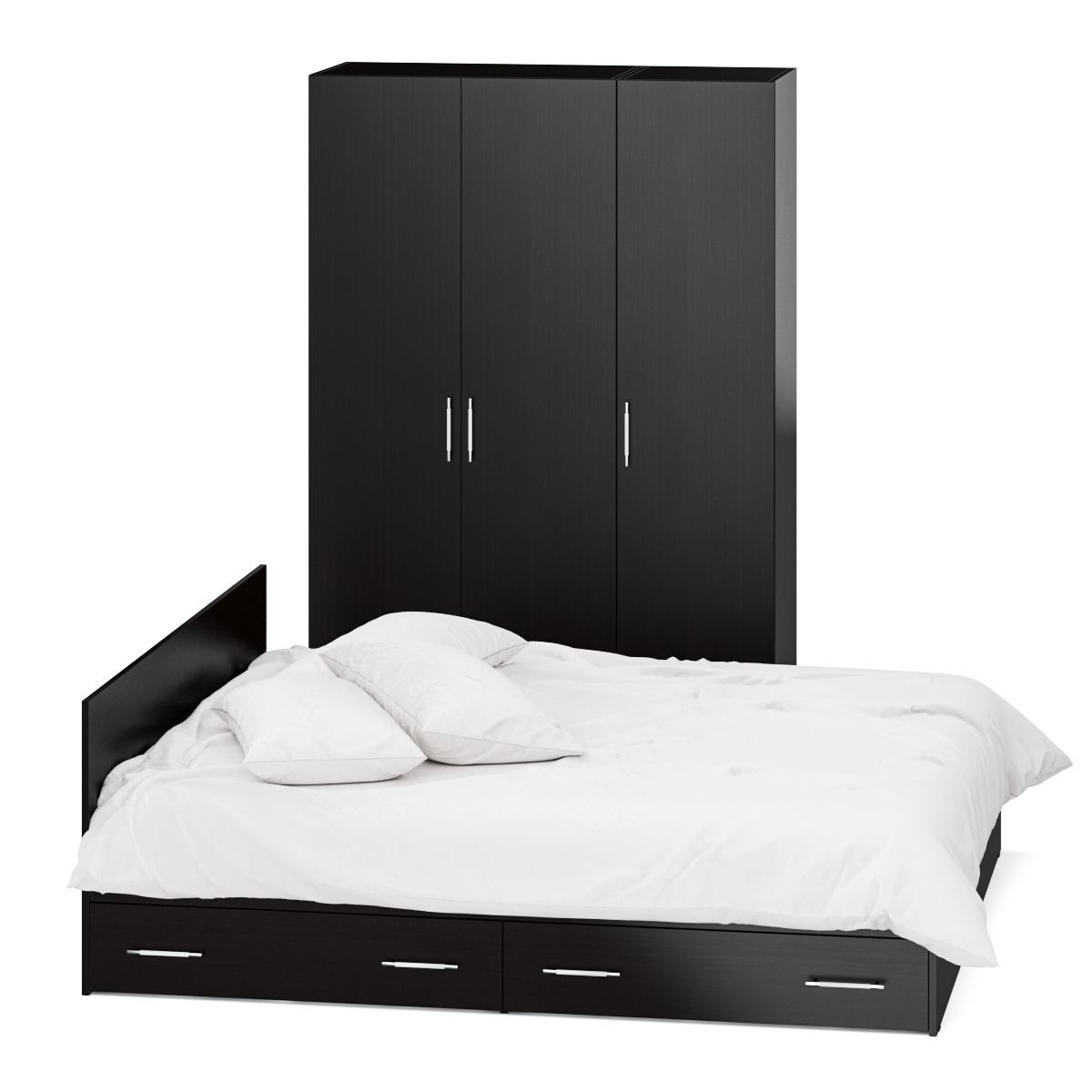 Изображение товара Спальный гарнитур Свк Стандарт № 1-1800Я 180x200 см цвет венге