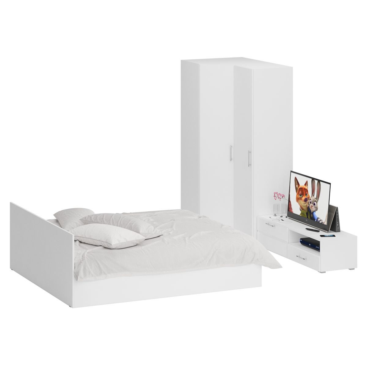 Изображение товара Кровать Свк Стандарт № 4 180x200 см цвет белый