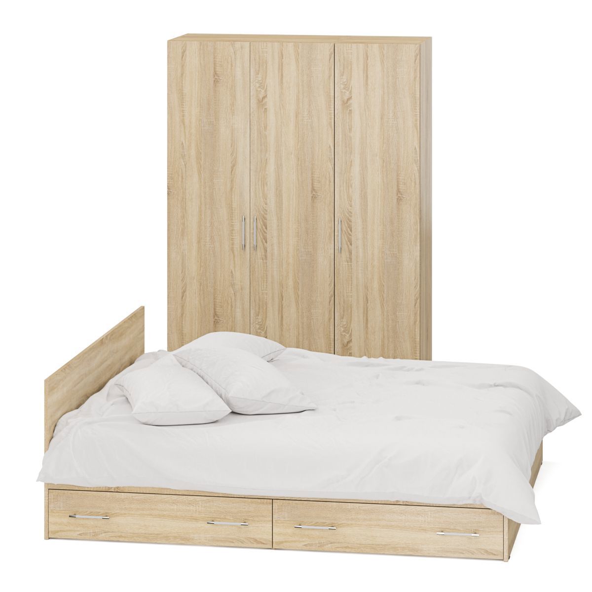 Изображение товара Кровать Свк Стандарт № 1-1800Я 180x200 см цвет дуб сонома