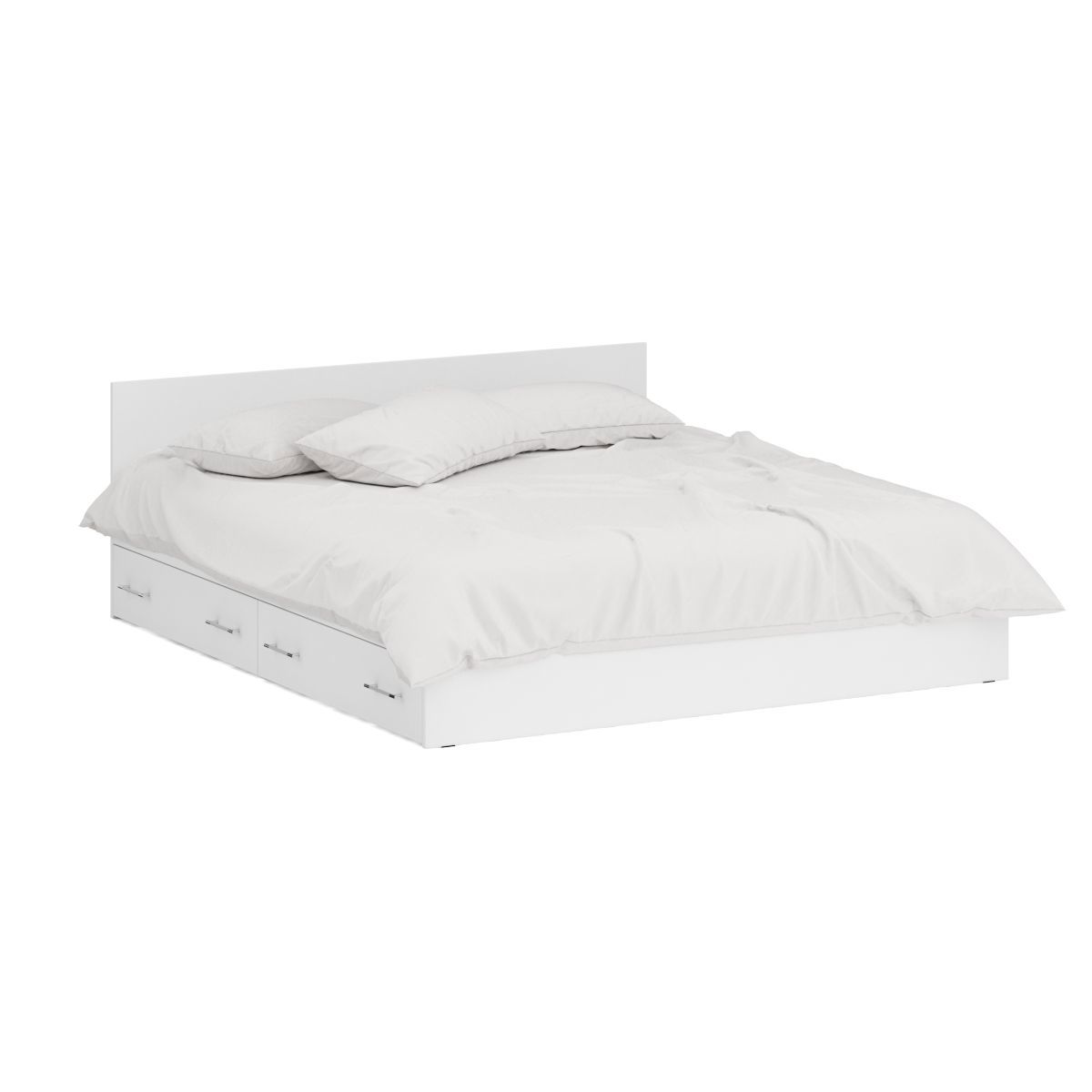 Изображение товара Кровать с ящиками Свк Стандарт 180x200 см цвет белый