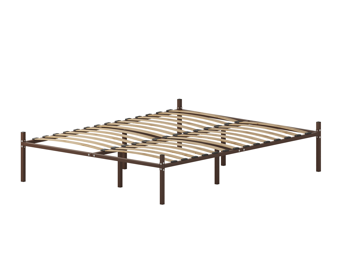 Изображение товара Кровать Домаклево 120x193 см металл цвет коричневый