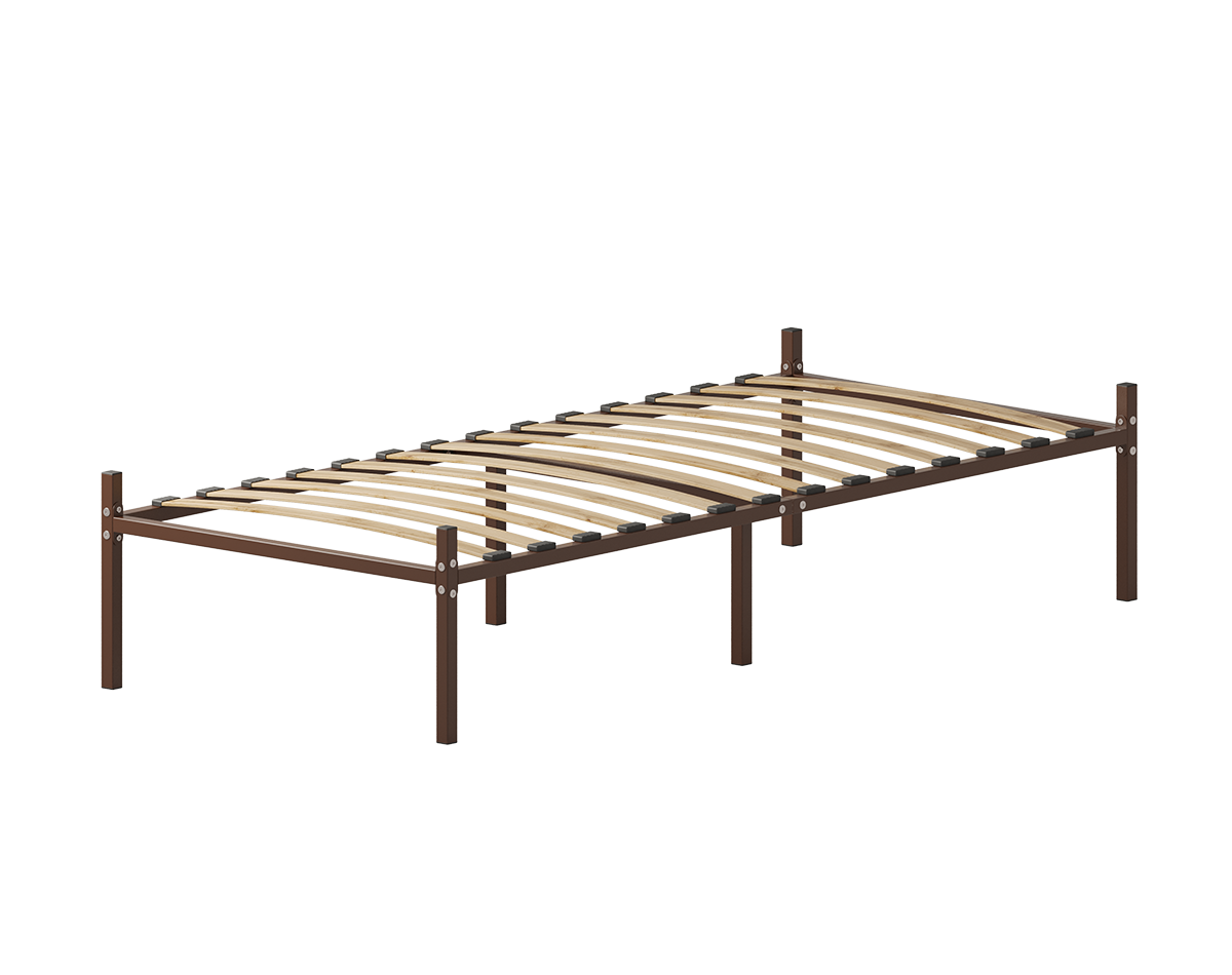 Изображение товара Кровать Домаклево 90x193 см металл цвет коричневый