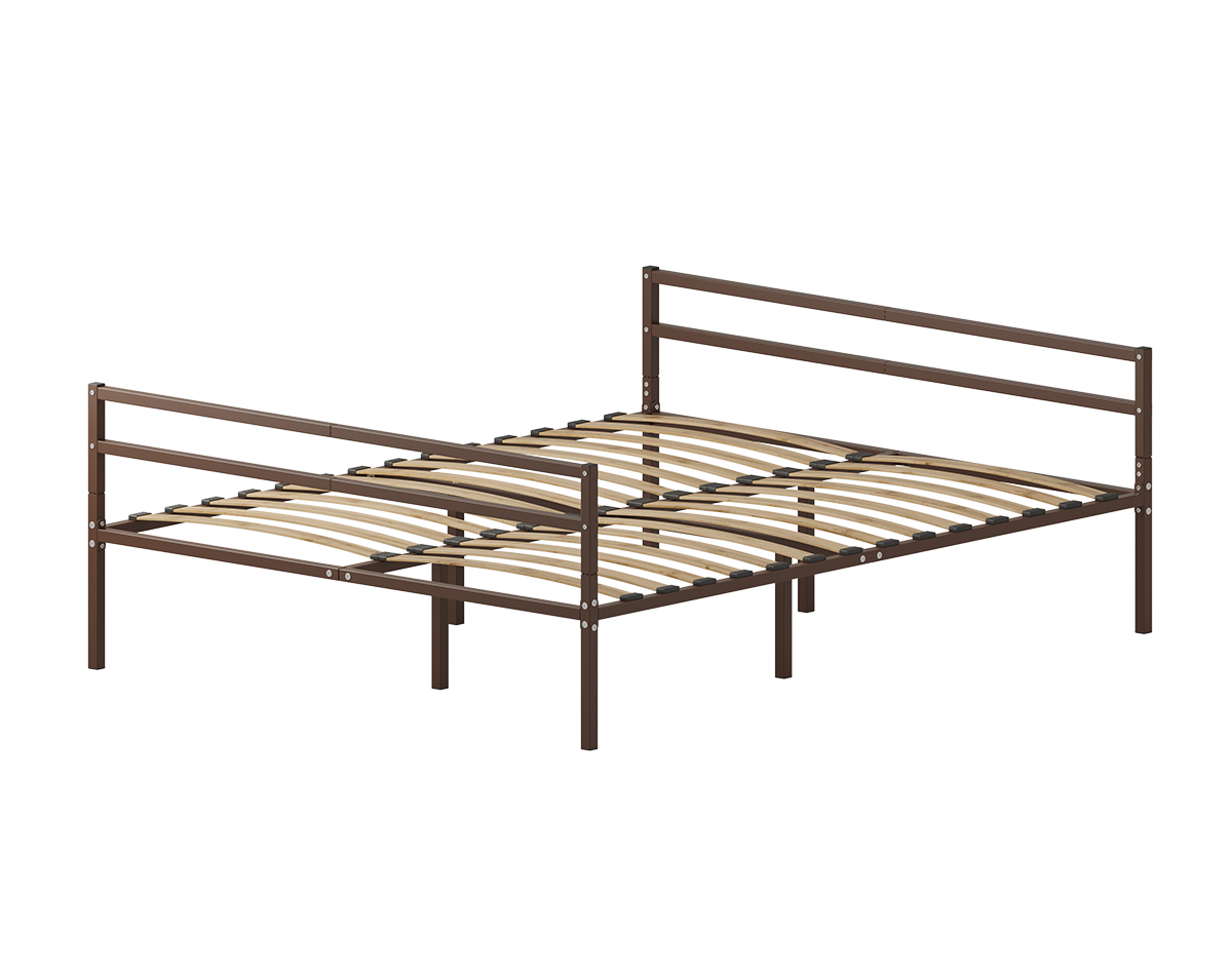 Изображение товара Кровать ДОМАКЛЕВО 120x203 Г2 коричневый металлик