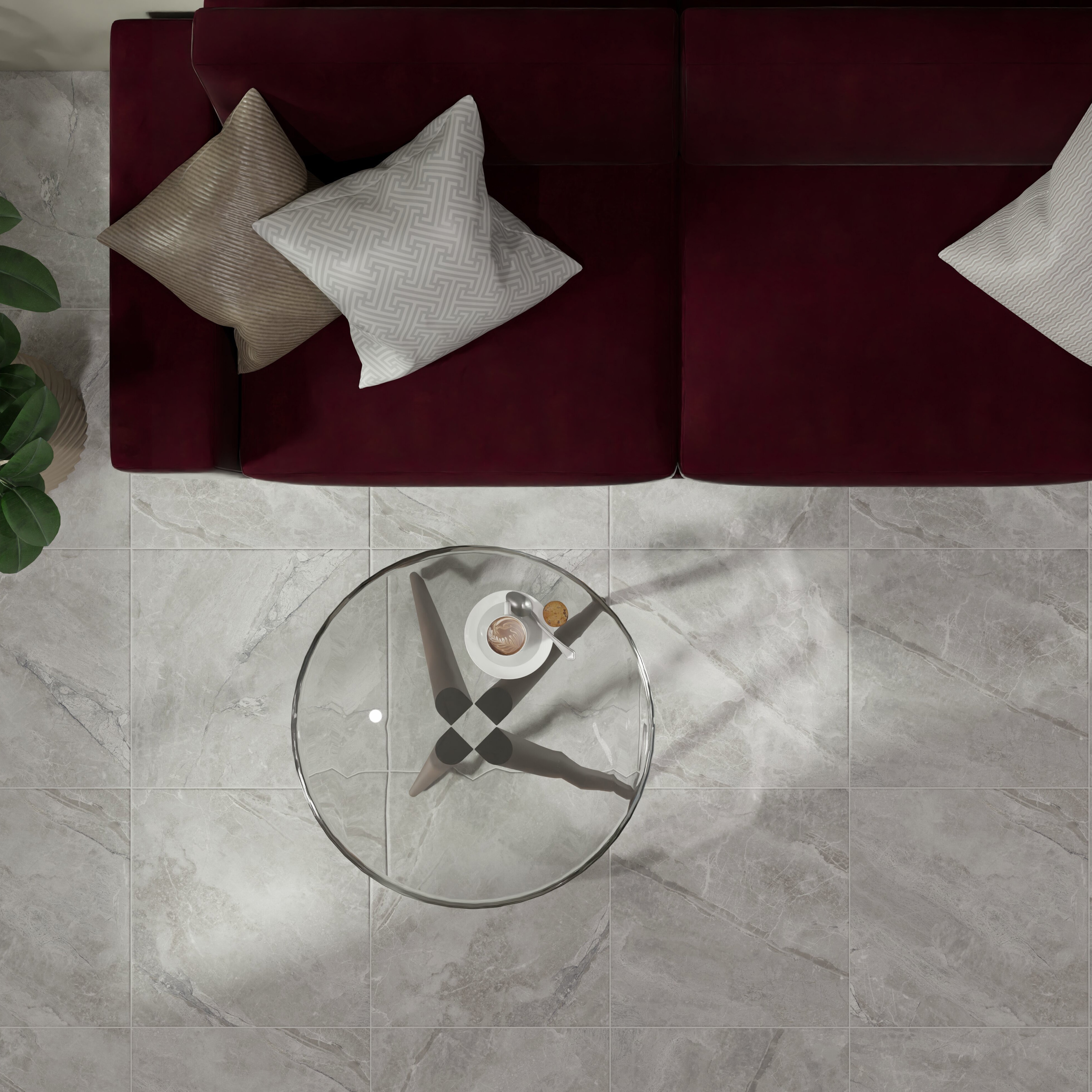 Изображение товара Плитка напольная Axima Селенга 40x40 см 1.6 м² матовая цвет серый