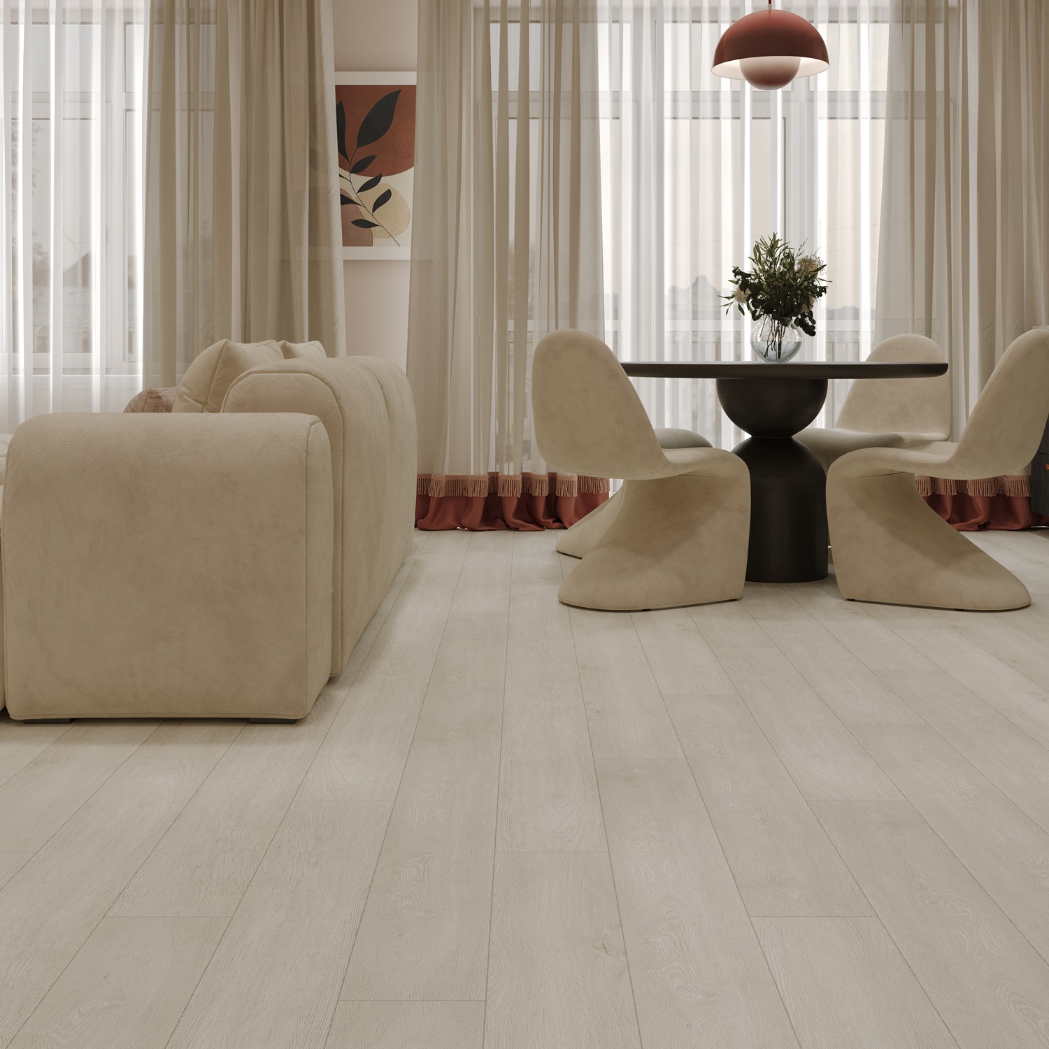 Изображение товара SPC плитка NATISSTON Дуб Сканди класс 34 влагостойкая 4 мм 2.232 м²