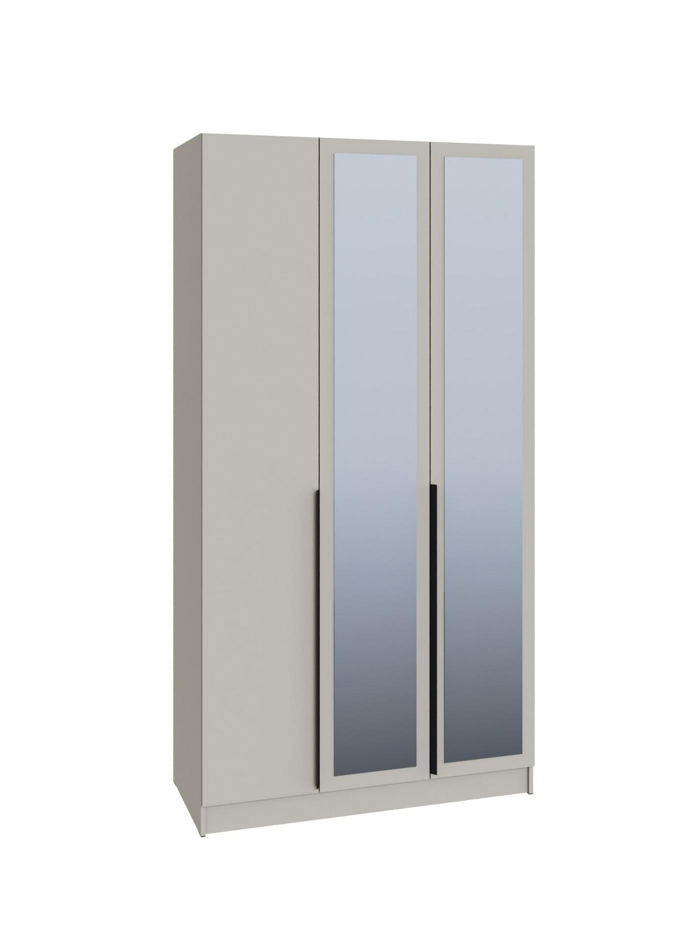 Изображение товара Шкаф распашной Тэкс Мадрид с 3 дверями и зеркалом 120x230x52 см ЛДСП цвет кашемир