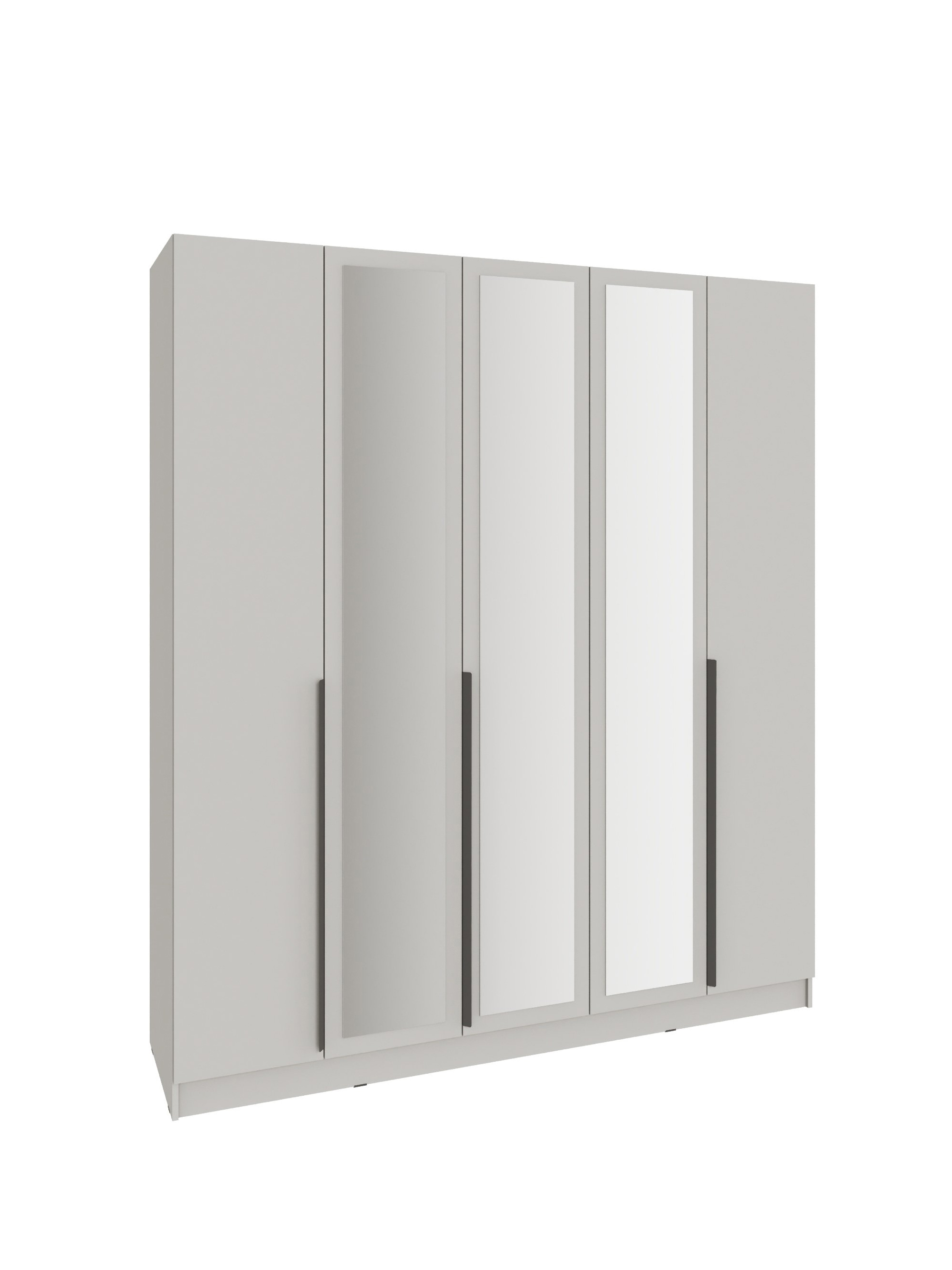 Изображение товара Шкаф распашной Тэкс Мадрид с 5 дверями и зеркалом 200x230x52 см ЛДСП цвет кашемир