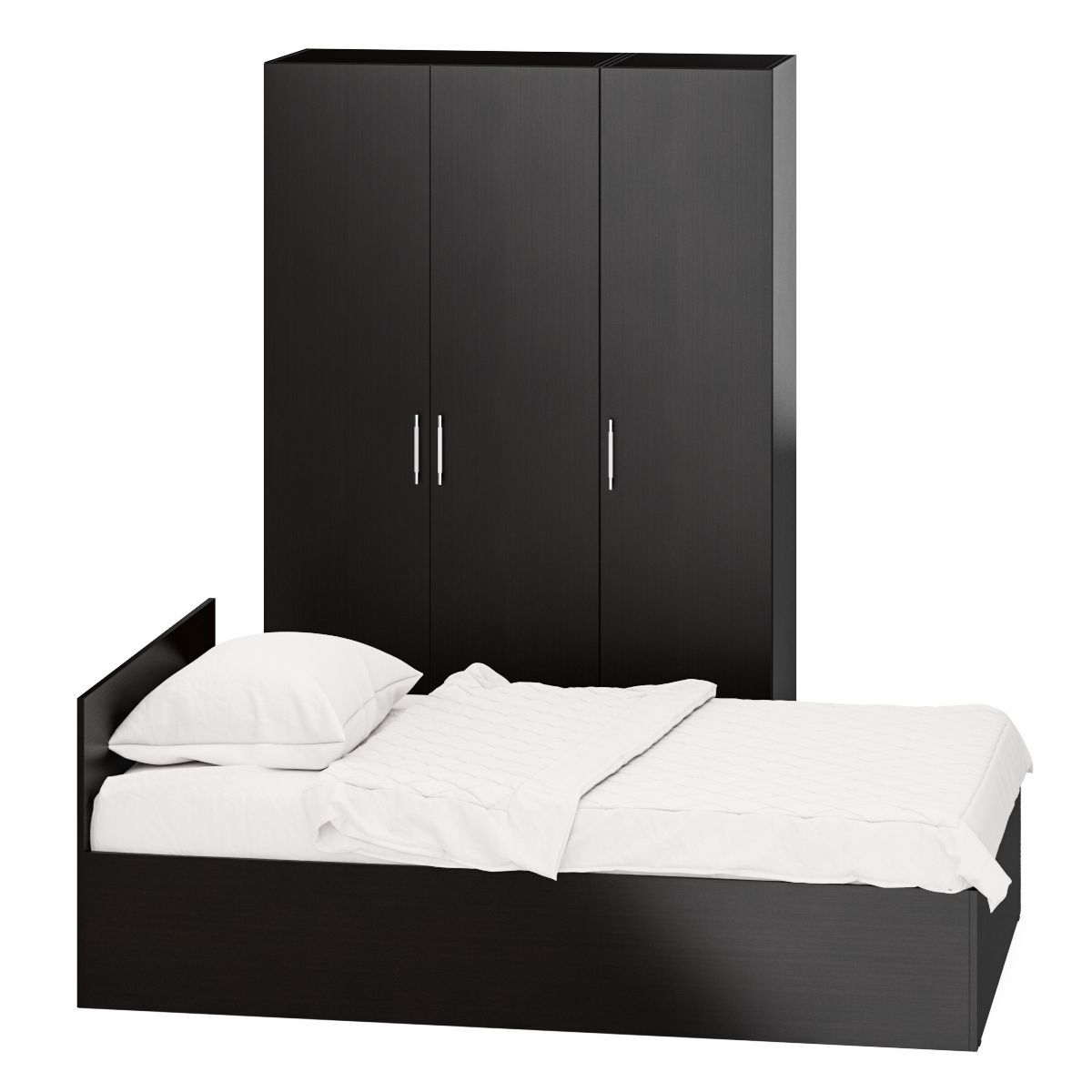 Изображение товара Спальный гарнитур Свк Стандарт № 1 120x200 см цвет венге