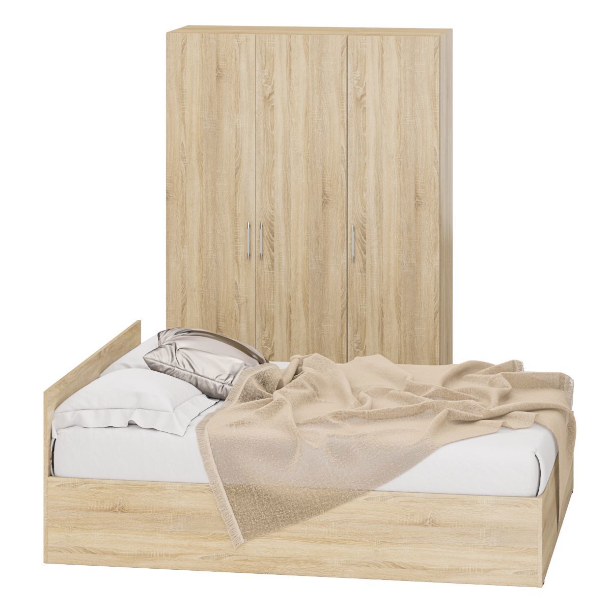 Изображение товара Спальный гарнитур Свк Стандарт № 1 160x200 см дуб сонома