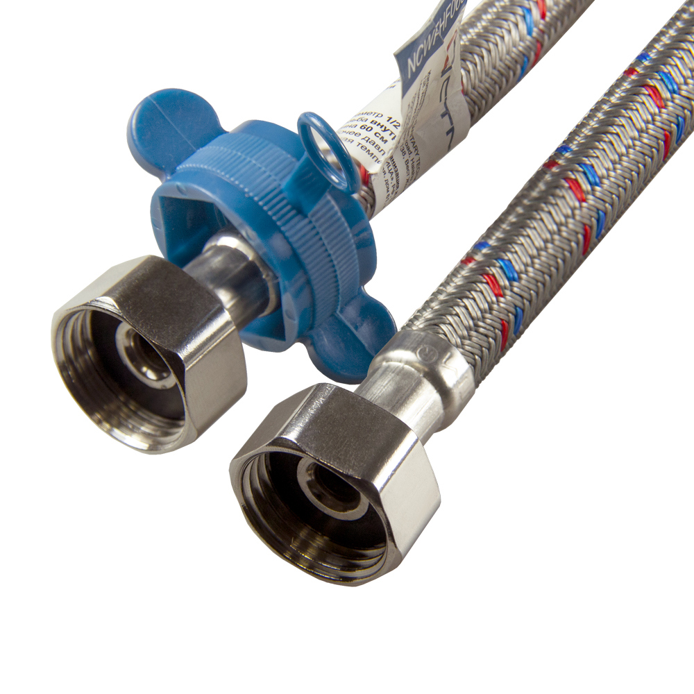 Изображение товара Гибкая подводка STМ 1/2" 180 см гайка-гайка