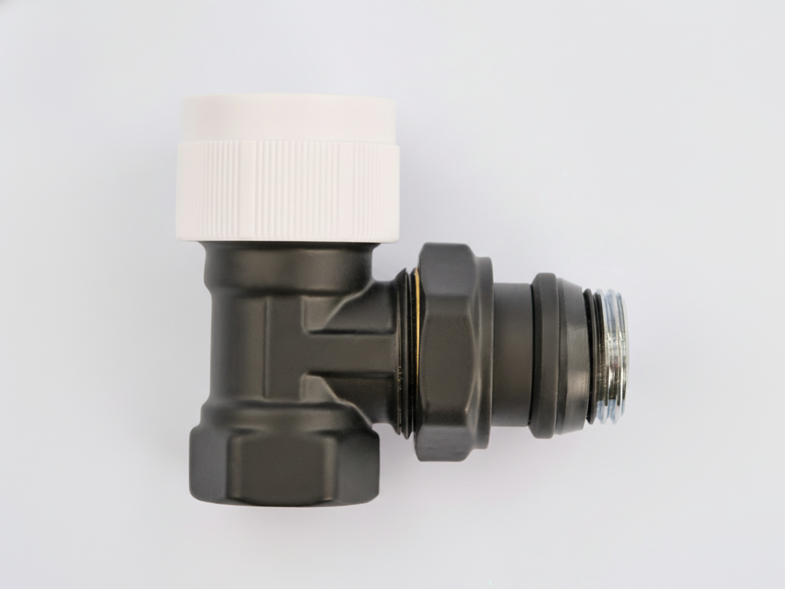 Изображение товара Вентиль для радиатора термостатический угловой Guardo 1/2" латунь GRD-TU12-R9005(M)