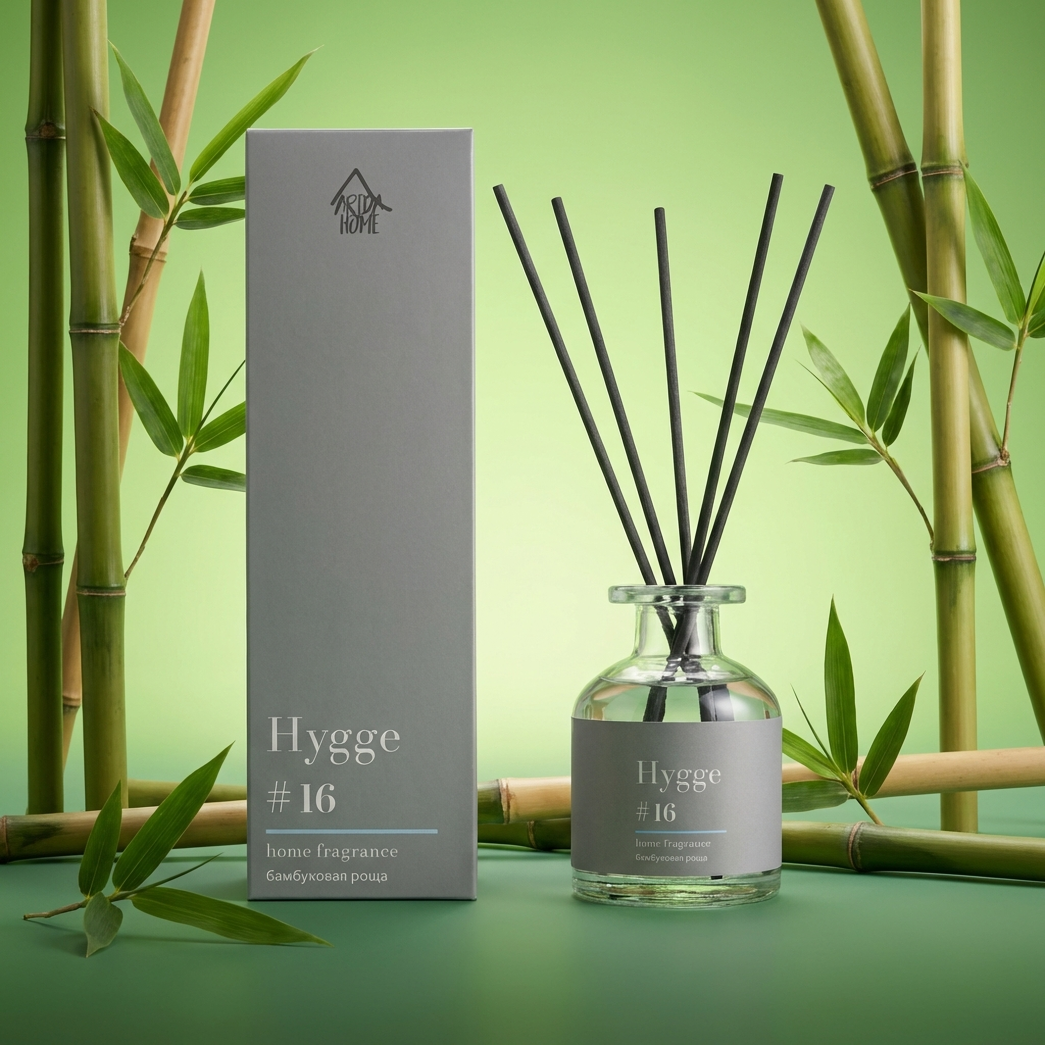 Изображение товара Ароматический диффузор Arida Home Hygge 16 Бамбуковая роща 50 мл