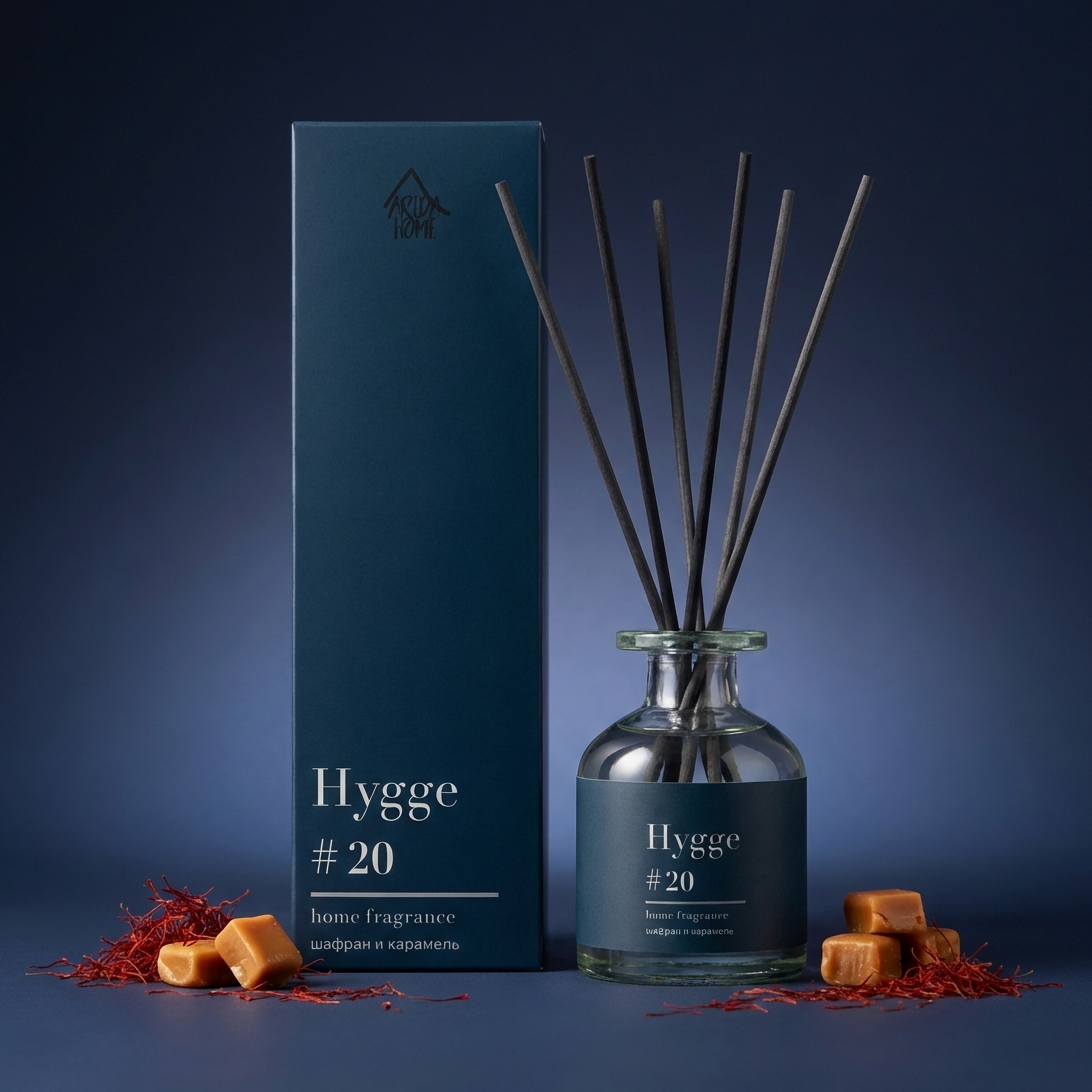 Изображение товара Ароматический диффузор Arida Home Hygge 20 Шафран-карамель 50 мл