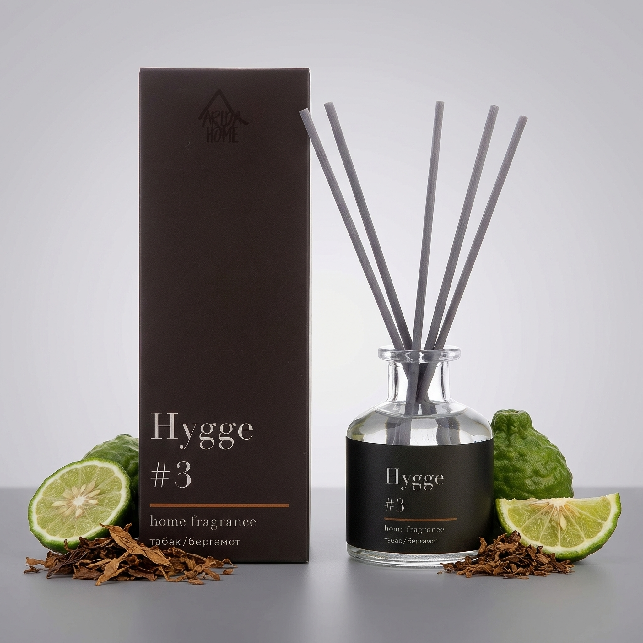 Изображение товара Ароматический диффузор Hygge 3 Табак/Бергамот 50 мл для домашнего уюта