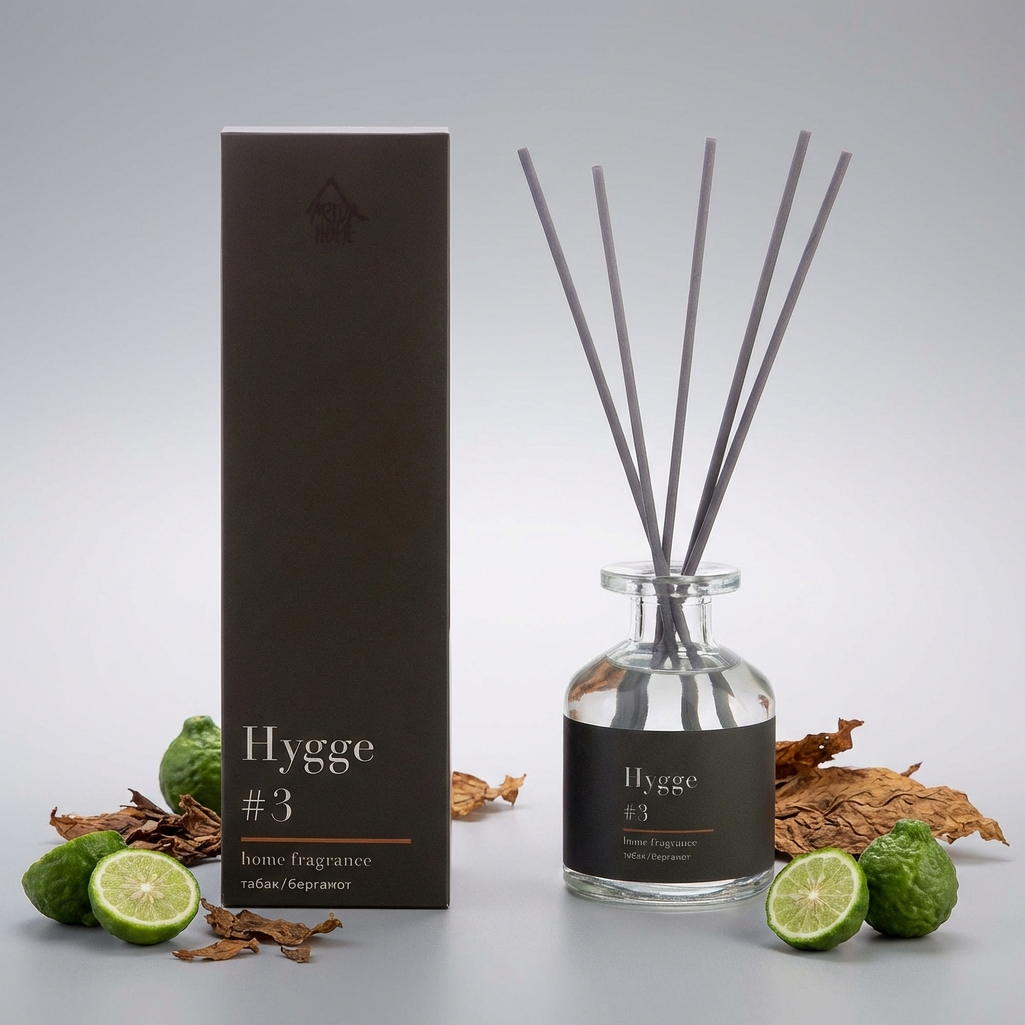 Изображение товара Ароматический диффузор Arida Home Hygge 3 Табак/Бергамот 100 мл