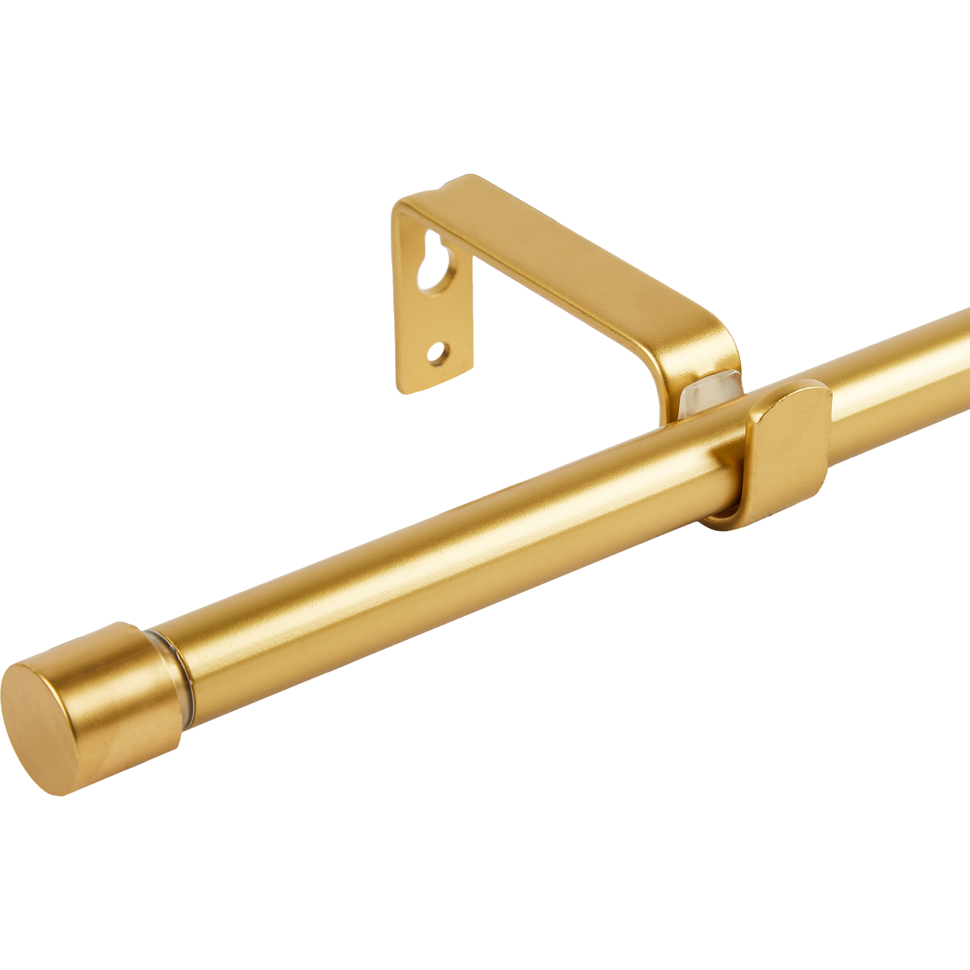 Изображение товара Настенный раздвижной карнист "Цилиндр" 120-210 см золотой металл