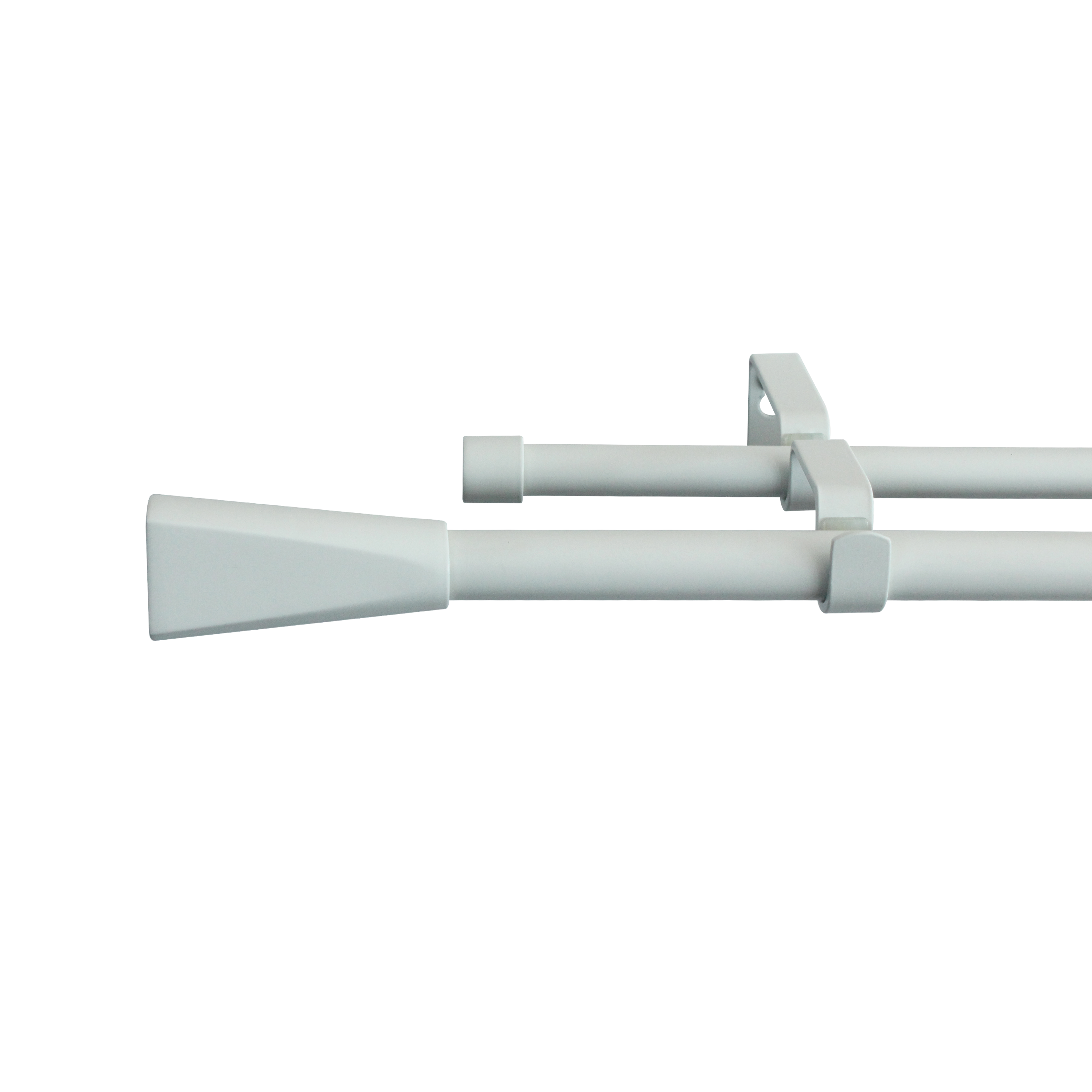 Изображение товара Настенный карниз раздвижной двухрядный 160-300 см цвет белый