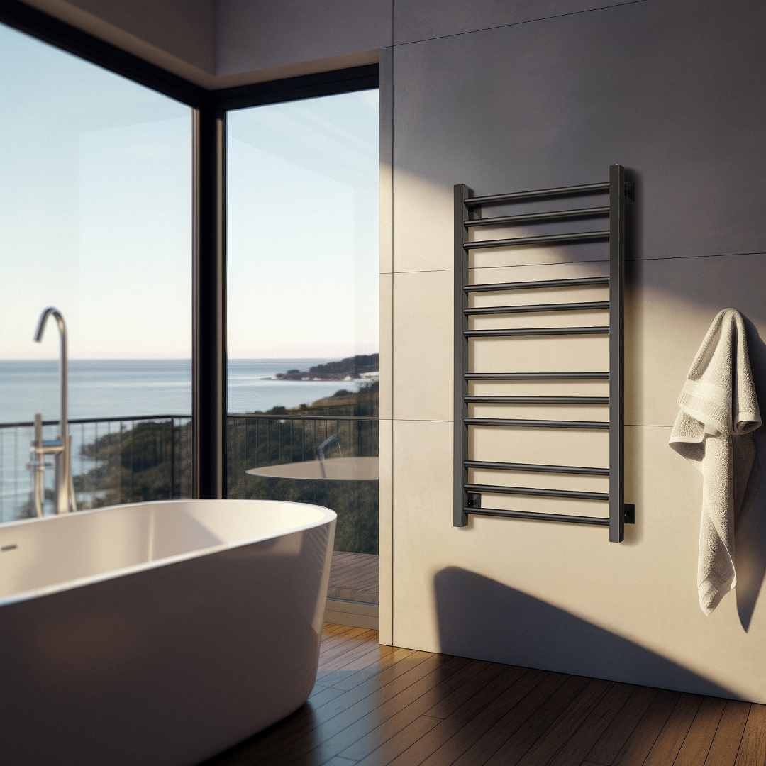 Изображение товара Полотенцесушитель электрический Secado Модена 500x800 мм черный матовый