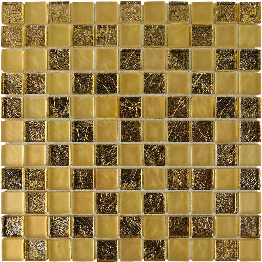 Изображение товара Мозаика Pixmosaic PIX708 из стекла на сетке 30x30x0.8 см глянцевая и матовая цвет жёлтый/золотой 11 шт в упаковке Изображение товара Мозаика Pixmosaic PIX708 из стекла на сетке 30x30x0.8 см глянцевая и матовая цвет жёлтый/золотой 11 шт в упаковке