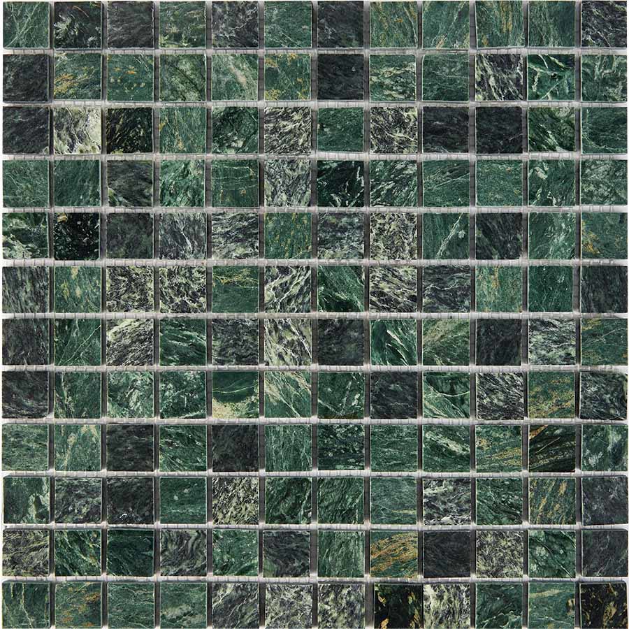 Изображение товара Мозаика Pixmosaic PIX 215 Spider Green 30.5х30.5x0.6 см полированная цвет зеленый
