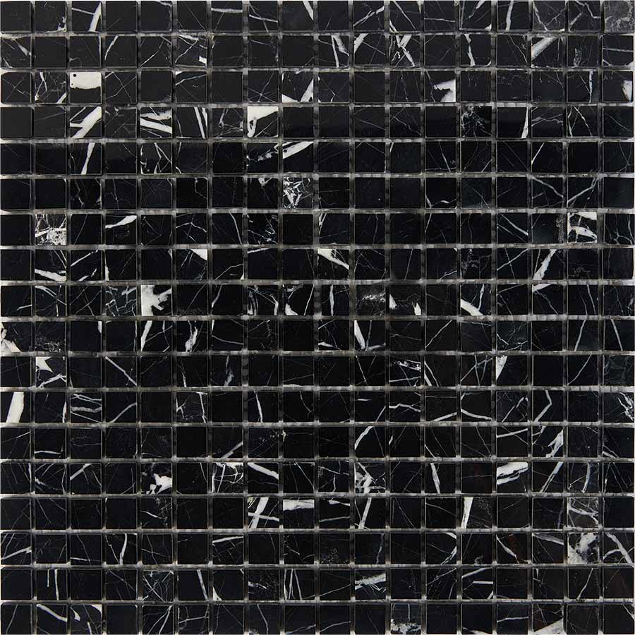 Изображение товара Мозаика Pixmosaic PIX 250 Black majesty 30.5x30.5x0.4 см полированная цвет черный