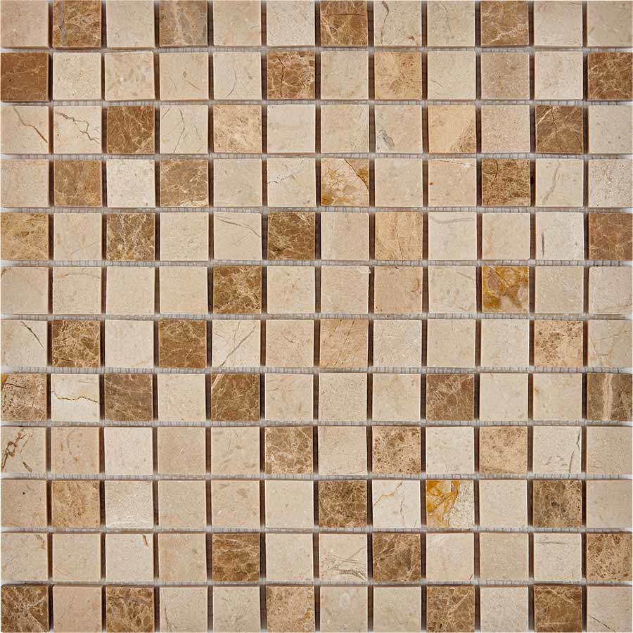 Изображение товара Мозаика Pixmosaic PIX 274 Emperador Light Crema Nova 30.5x30.5x0.6 см полированная цвет разноцветный
