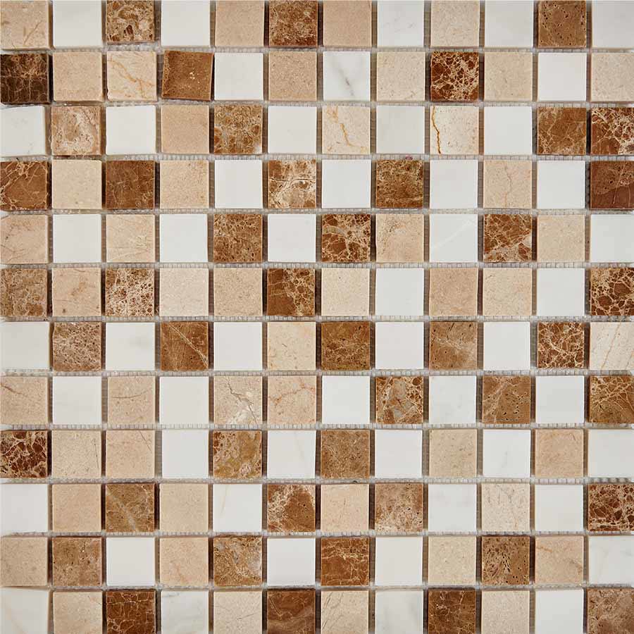 Изображение товара Мозаика Pixmosaic PIX 278 Light Emperador Dolomiti Bianco Crema Nova 30.5x30.5x0.6см полированная цвет разноцветный 11 шт в упаковке
