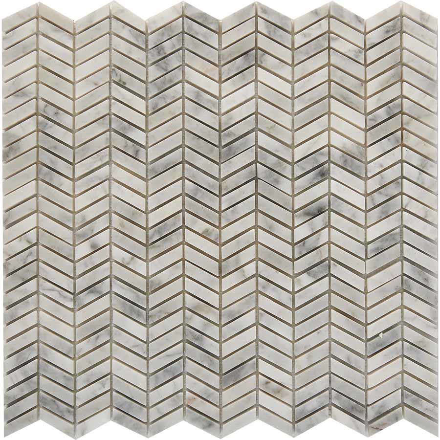 Изображение товара Мозаика Pixmosaic PIX 290 Bianco carrara 29.8x30.7x0.8 см полированная цвет серый