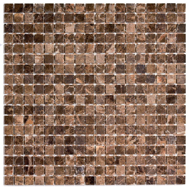 Изображение товара Мозаика Pixmosaic PIX 304 Dark Emperador 30.5x30.5x0.4 см полированная цвет коричневый