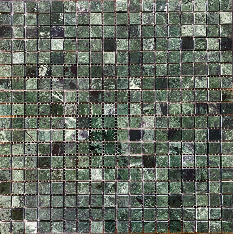 Изображение товара Мозаика Pixmosaic PIX 308 Spider Green 30.5x30.5x0.4 см полированная цвет зеленый