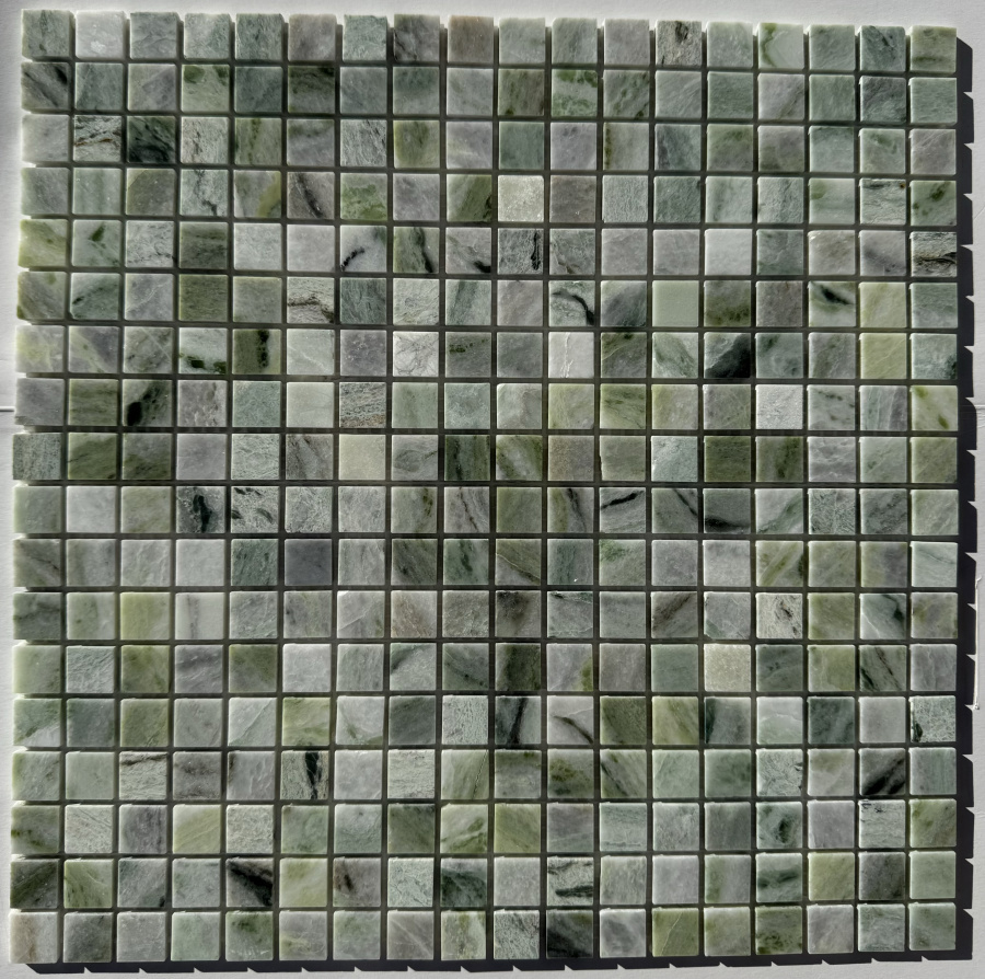 Изображение товара Мозаика Pixmosaic PIX 312 Jet Green 30.5x30.5x0.4 см полированная цвет зеленый 11 шт в упаковке