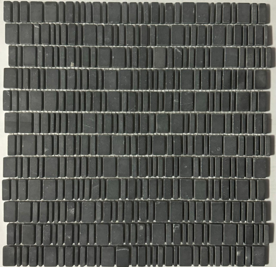 Изображение товара Мозаика Pixmosaic PIX 317 King Black 31x30.7x0.6 см матовая цвет черный