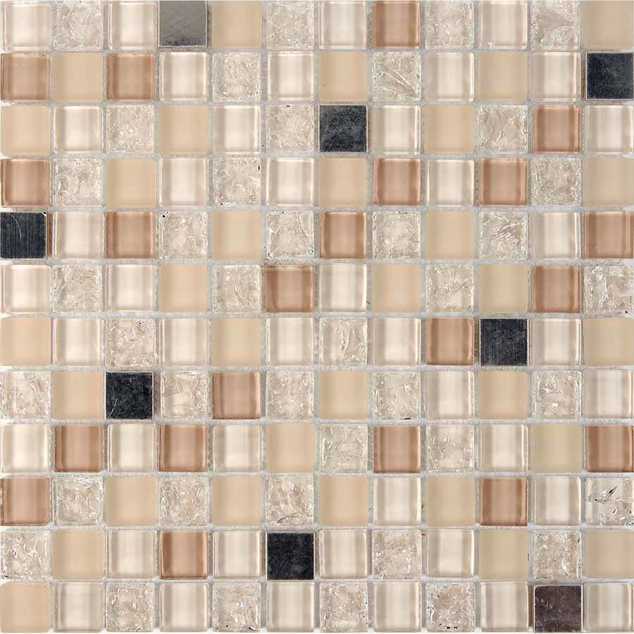 Изображение товара Мозаика Pixmosaic PIX716 из стекла и металла 30x30x0.8 см цвет разноцветный