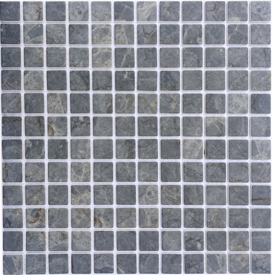 Изображение товара Мозаика Pixmosaic PIX762 из стекла под натуральный сланец на сетке 30x30x0.4 см матовая цвет серый/серебристый 22 шт в упаковке Изображение товара Мозаика Pixmosaic PIX762 из стекла под натуральный сланец на сетке 30x30x0.4 см матовая цвет серый/серебристый 22 шт в упаковке
