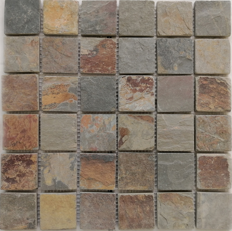 Изображение товара Мозаика Pixmosaic PIX 300 Slate Rusty 30.5x30.5 см цвет разноцветный