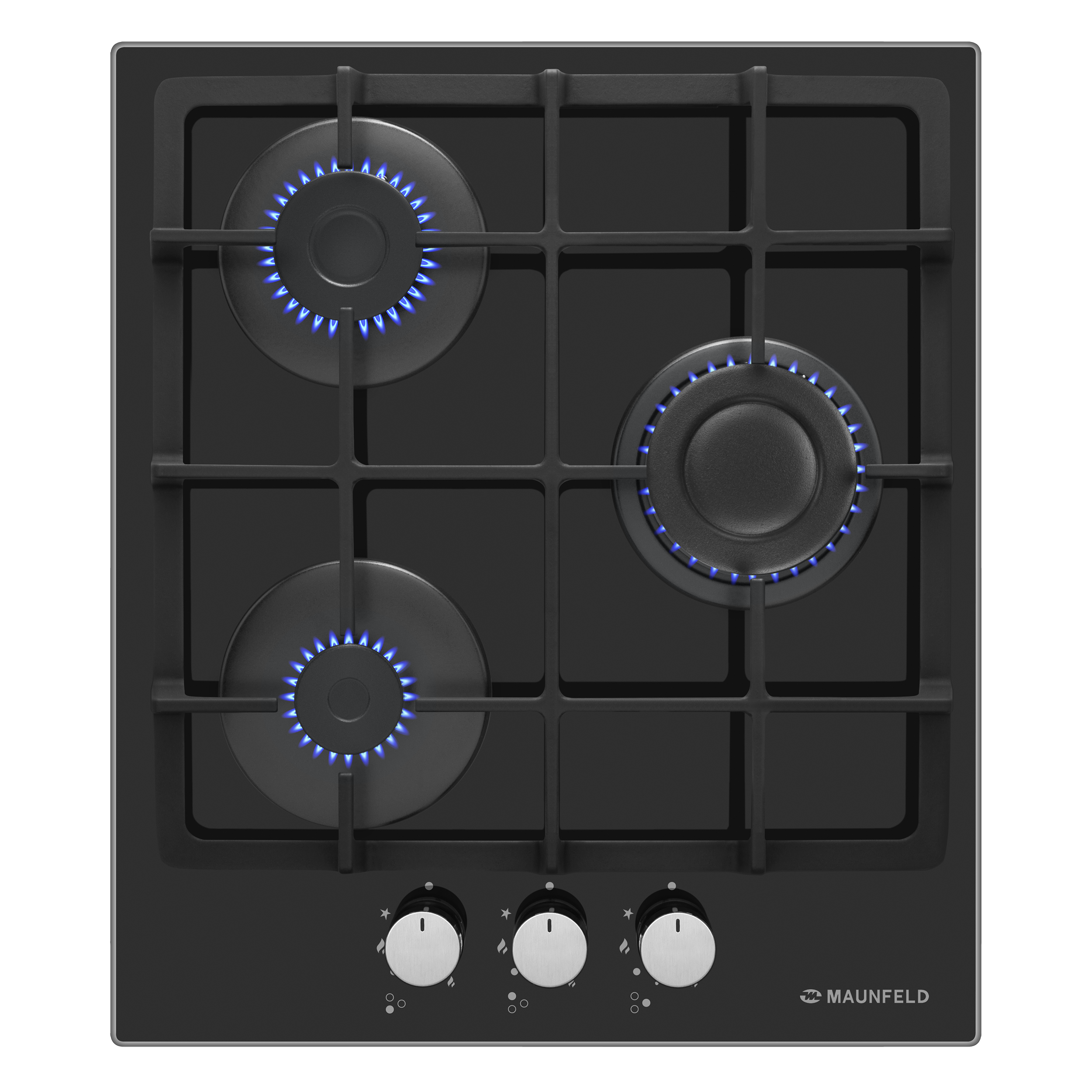 Изображение товара Газовая варочная панель Maunfeld EGHG.43.3CB 44 см 3 конфорки цвет черный
