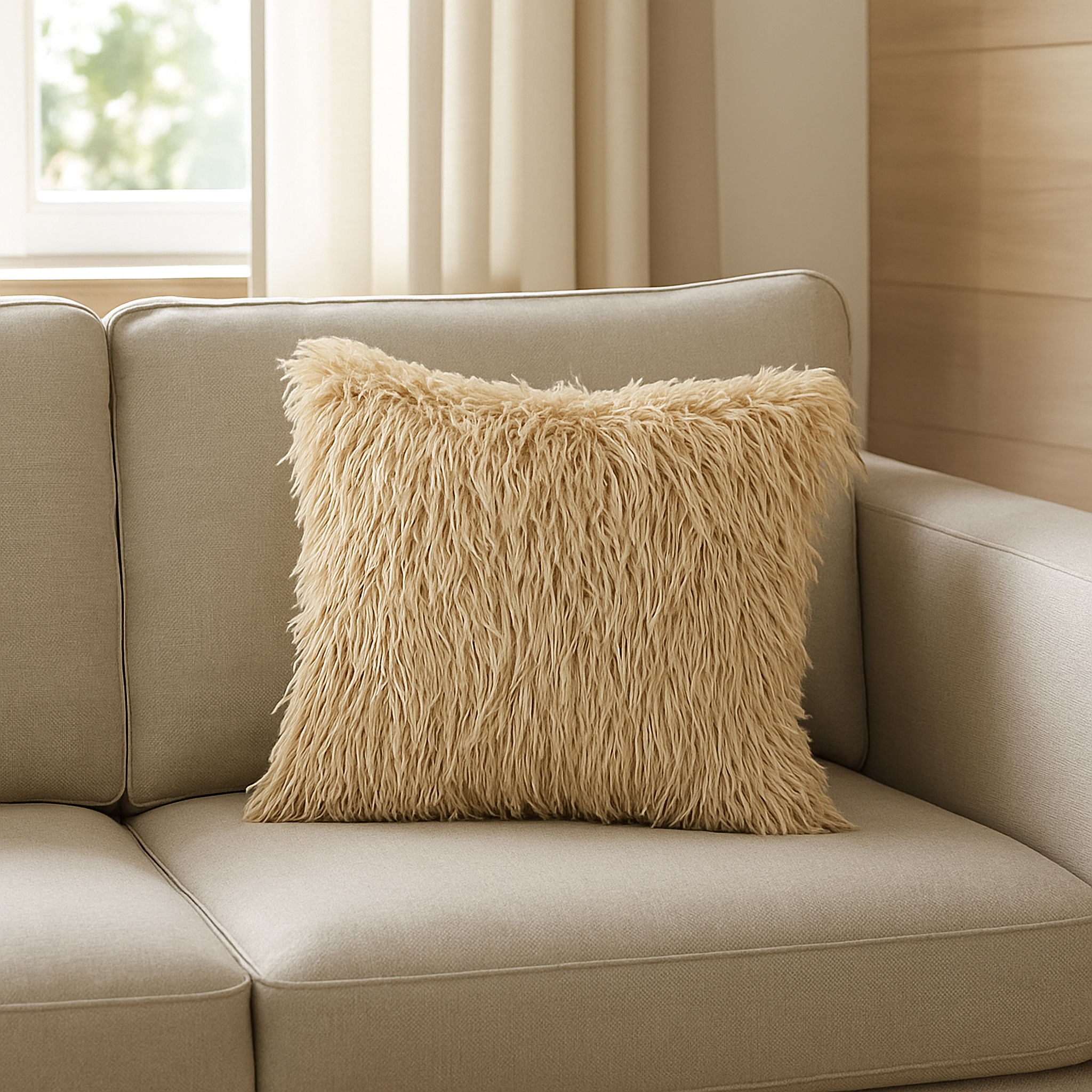 Изображение товара Подушка Перья 45x45 см бежевого цвета от LINEN WAY