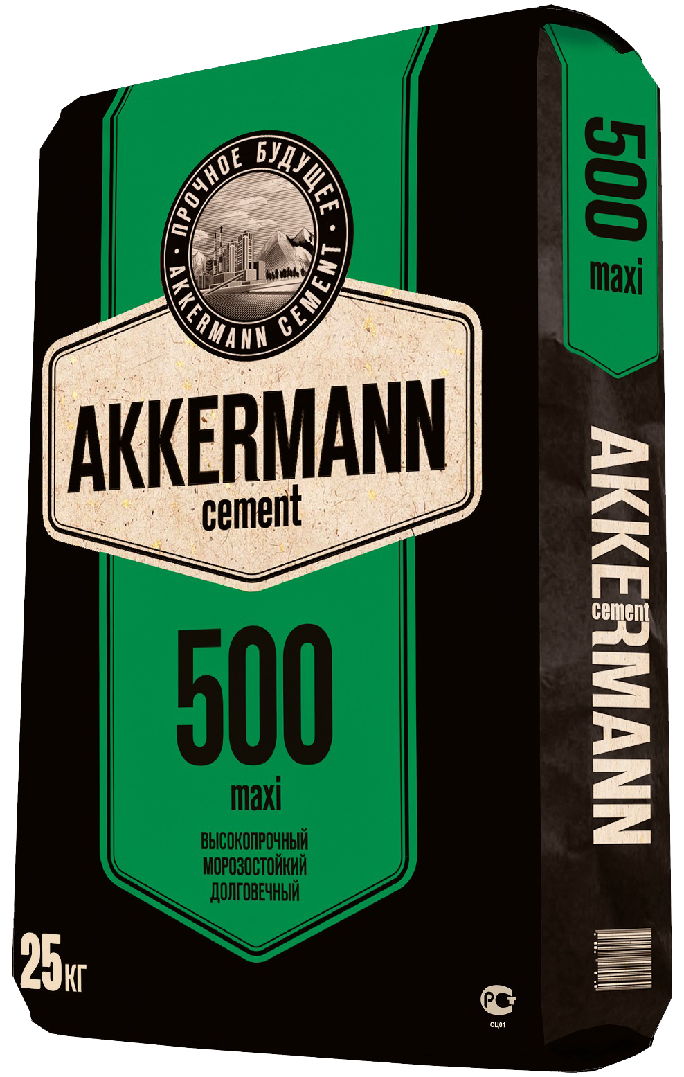 Изображение товара Портландцемент AKKERMANN М500 ЦЕМ II/А-П 42.5 Н 25 кг