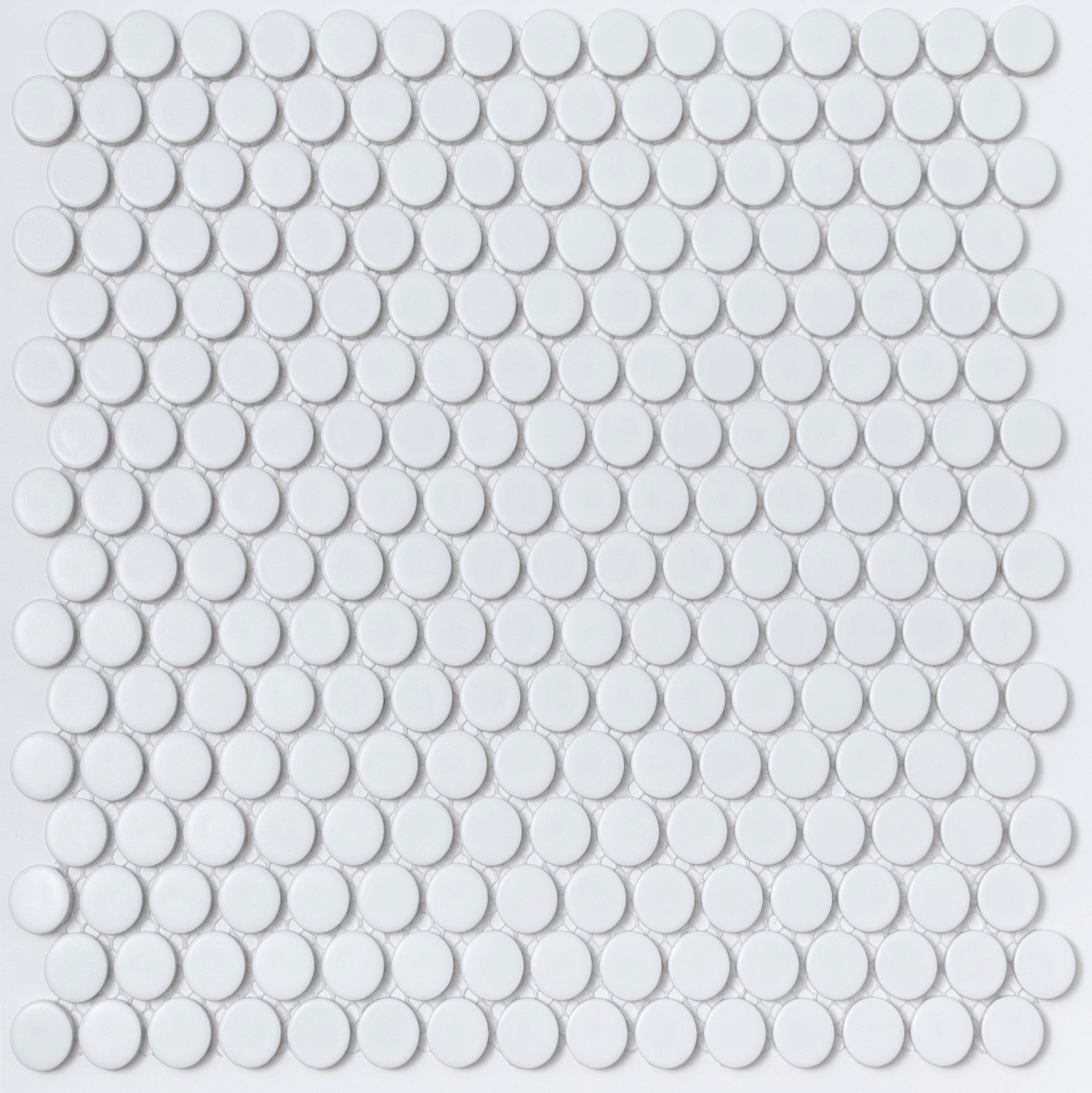 Изображение товара Декоративная керамическая мозаика NSmosaic PS1900-08 29.4х31.5 см белая для внутренних и наружных р