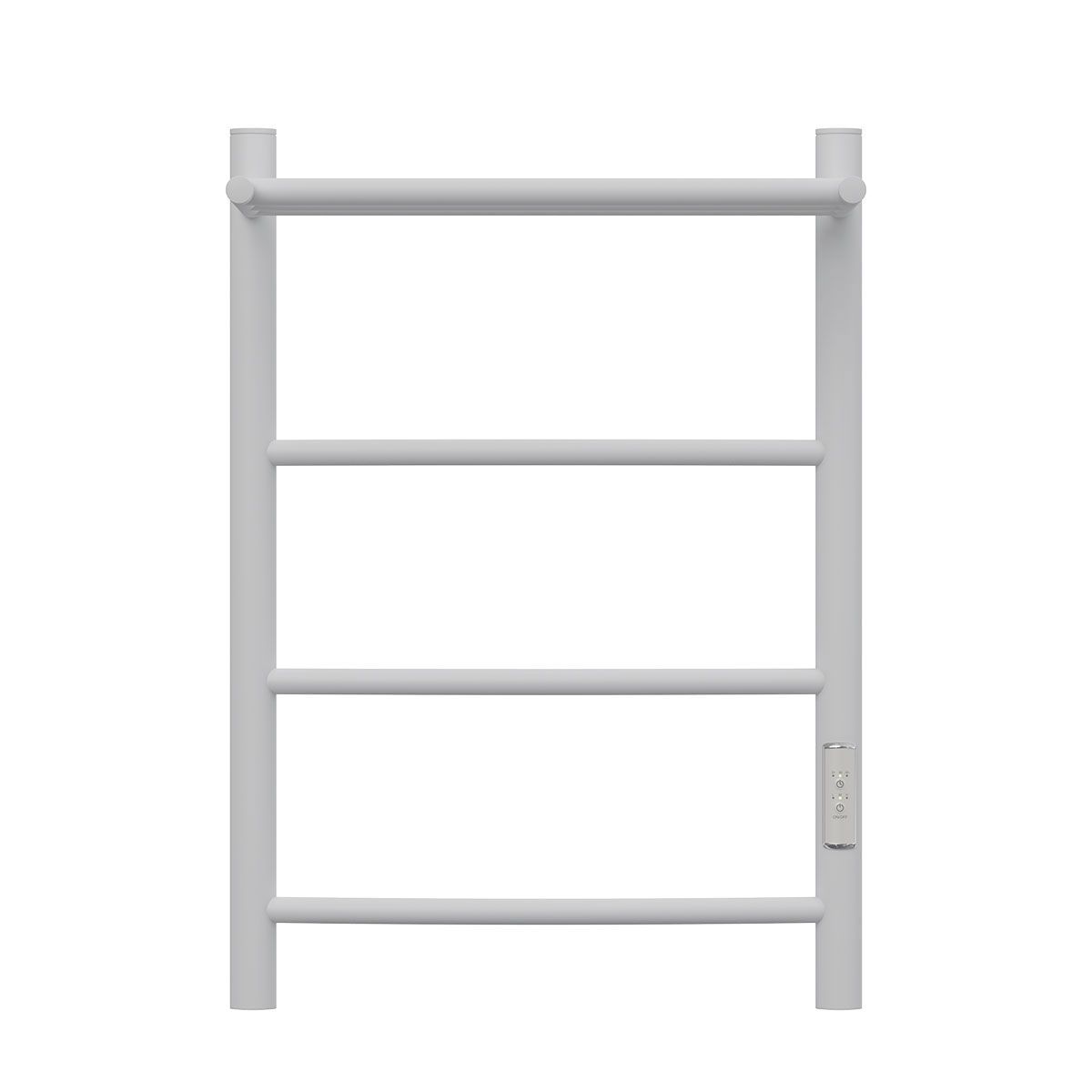 Изображение товара Полотенцесушитель электрический Apextermo 432x600 мм 110 Вт с терморегулятором и полкой Лесенка цвет белый матовый