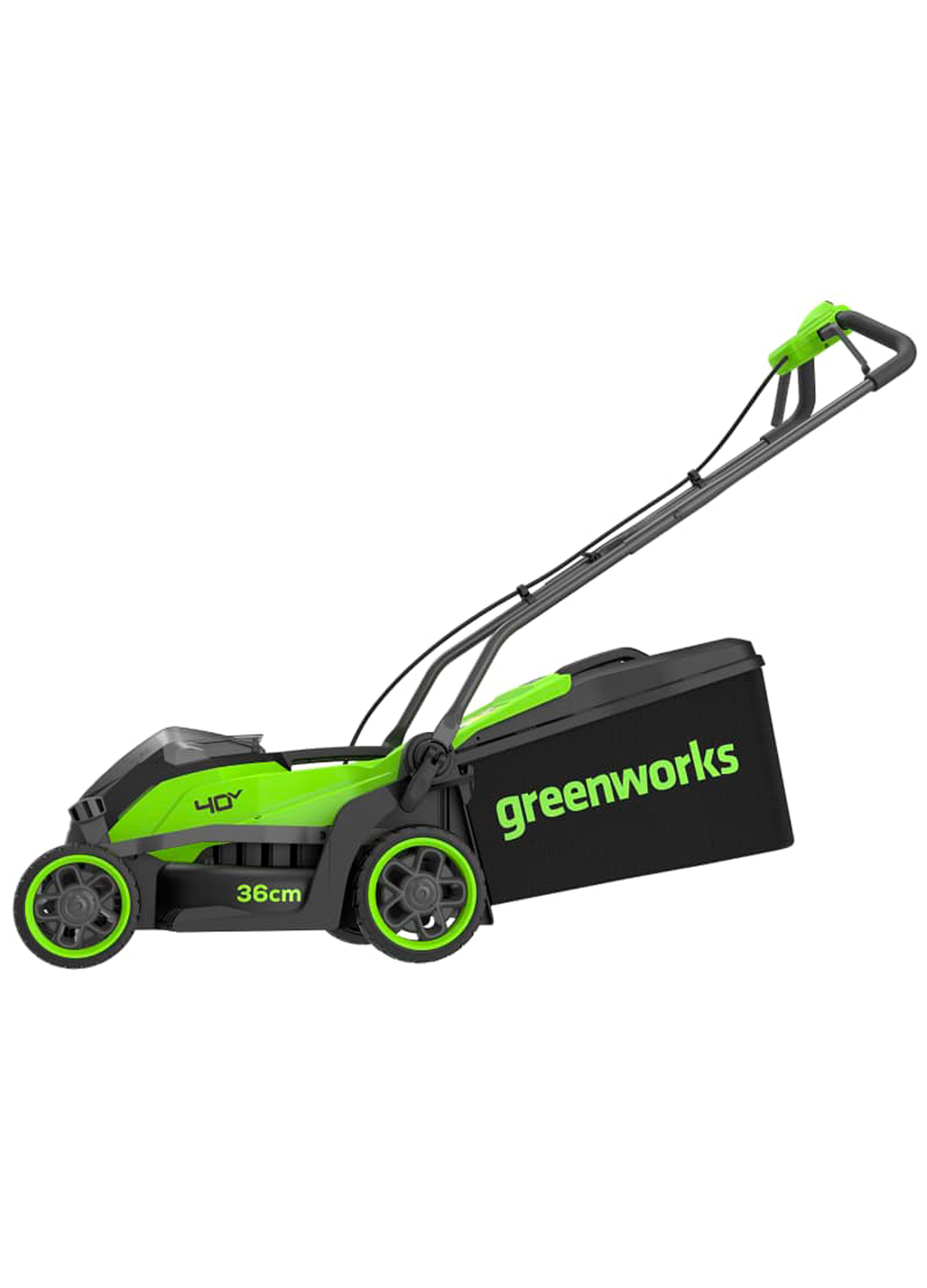 Изображение товара Газонокосилка Greenworks GD40LM361 40 В (регулировка высоты, мульчирование)