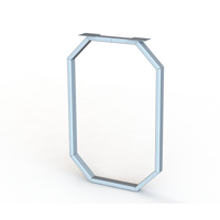 Изображение товара Подстолье для рабочей поверхности 85 см металл цвет белый