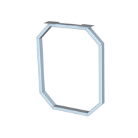 Изображение товара Подстолье для обеденного и письменного стола 71 см о-образное металл цвет белый Изображение товара Подстолье для обеденного и письменного стола 71 см о-образное металл цвет белый
