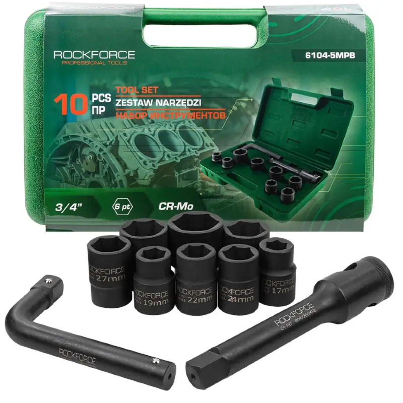 Изображение товара Набор инструментов Rockforce Rf-6104-5Mpb, 24 шт