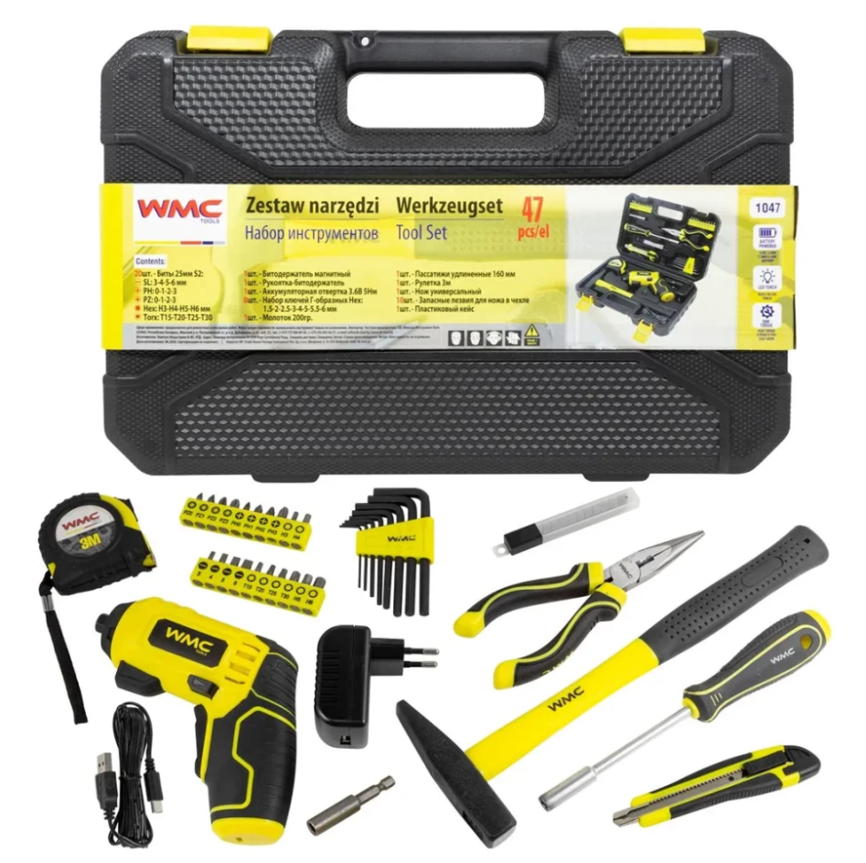 Изображение товара Набор инструментов WMC TOOLS 1047 Главная 222 пр. Изображение товара Набор инструментов WMC TOOLS 1047 Главная 222 пр.
