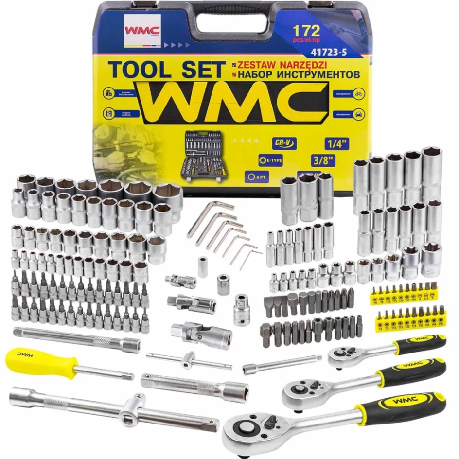 Изображение товара Набор инструментов Wmc Tools 41723-5, 142 предмета