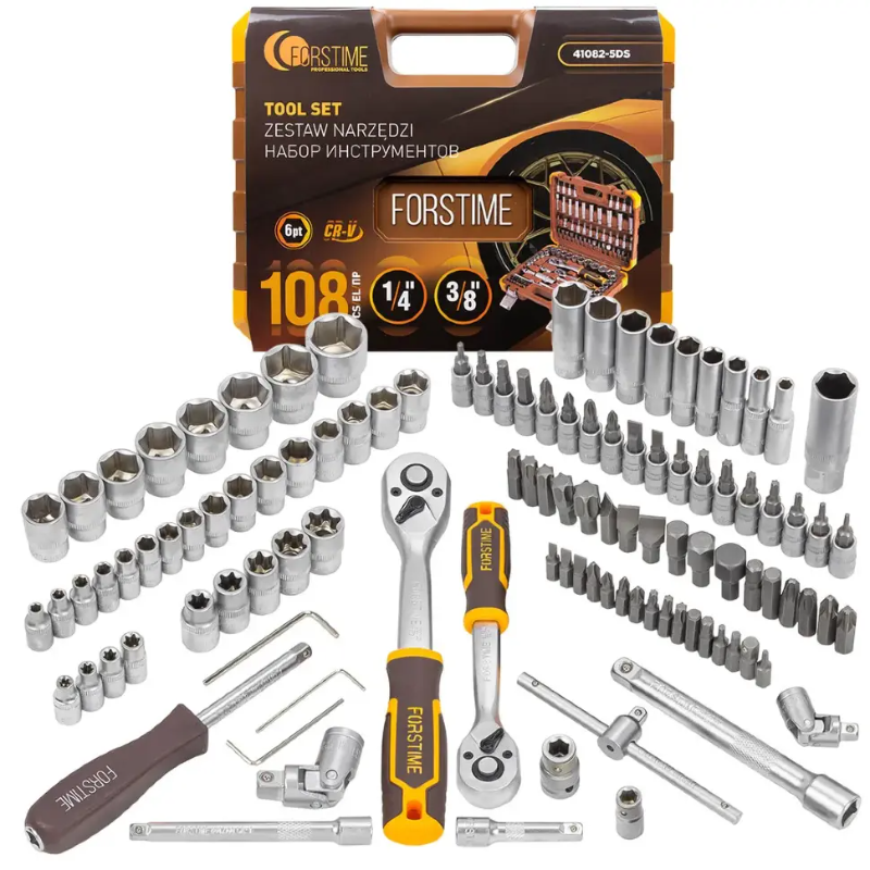 Изображение товара Набор инструментов Forstime Ft-41082-5Ds-М, 8 предметов Изображение товара Набор инструментов Forstime Ft-41082-5Ds-М, 8 предметов