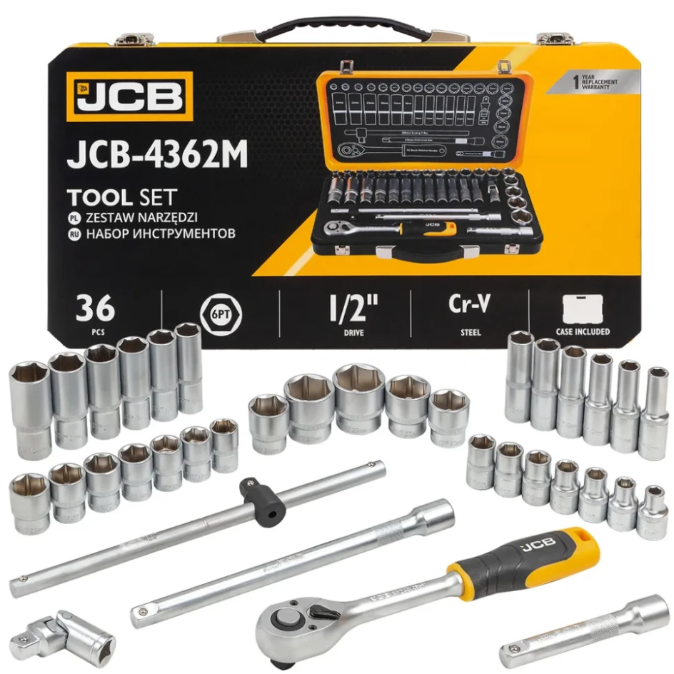 Изображение товара Набор инструментов Jcb 4362M, 216 шт