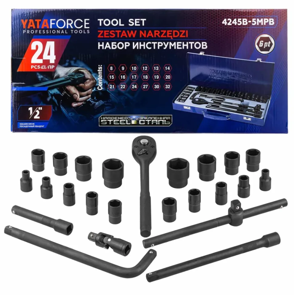 Изображение товара Набор инструментов Yataforce Yf-4245B-5Mpb, 83 предмета Изображение товара Набор инструментов Yataforce Yf-4245B-5Mpb, 83 предмета