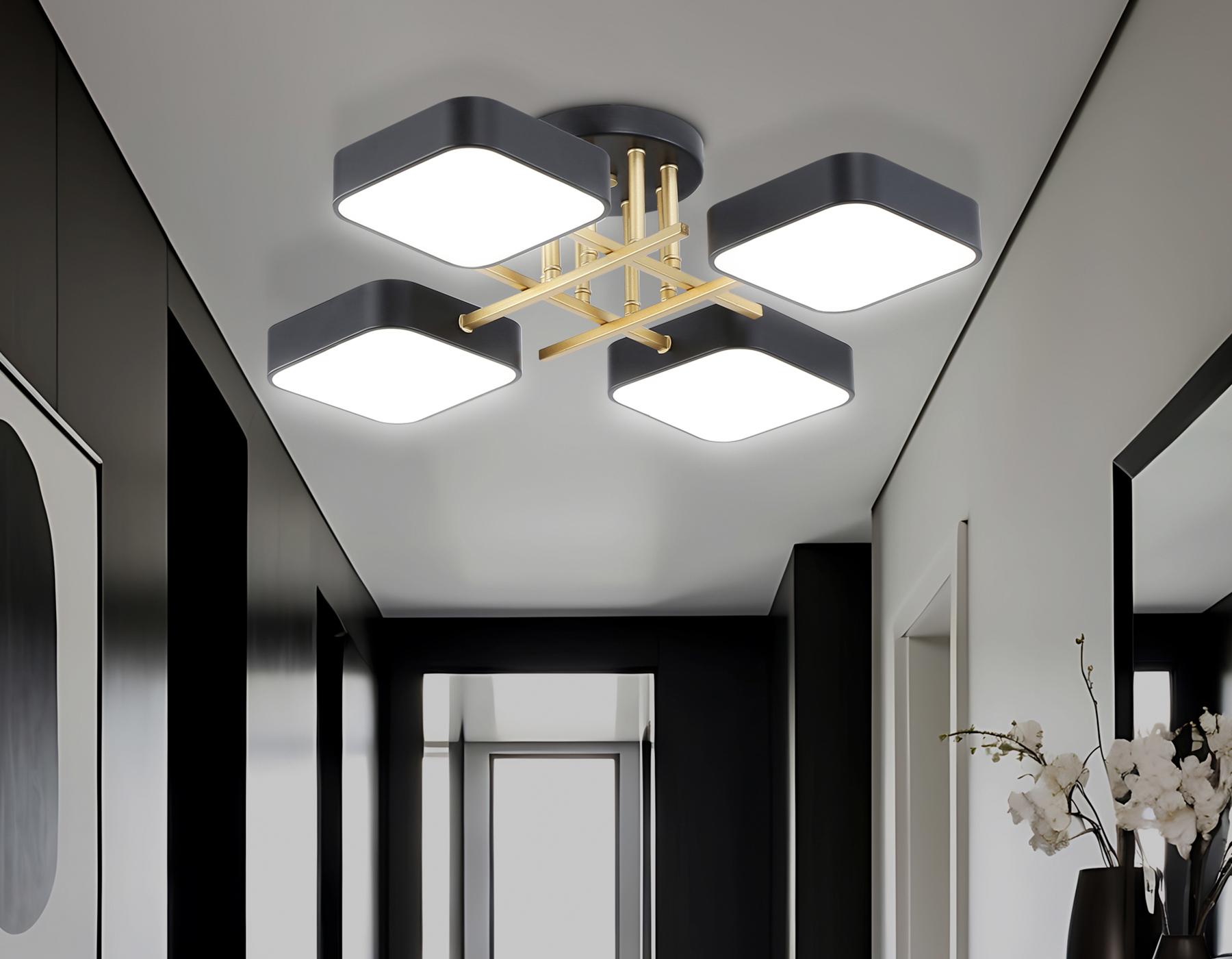Изображение товара Люстра потолочная светодиодная Ambrella light Comfort FL516343 24 м² черная